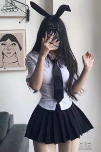 辣妹日记CL22款 伞裙网球裙 韩版 高腰前短后长防走光A字百褶短裙