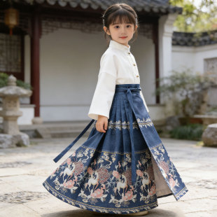 立春马年马面裙珊瑚颂男女儿童六一舞蹈演出服装表演苍穹唤铭记