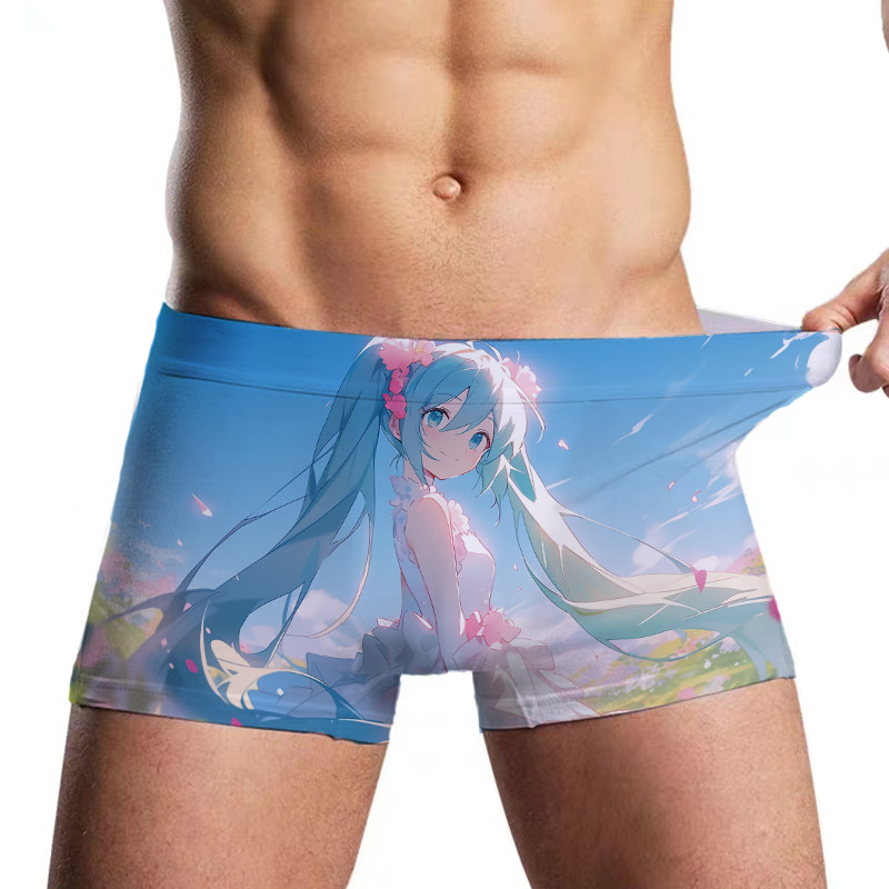 初音未来二次元动漫胖次内裤短裤动漫T恤/鞋帽/服装