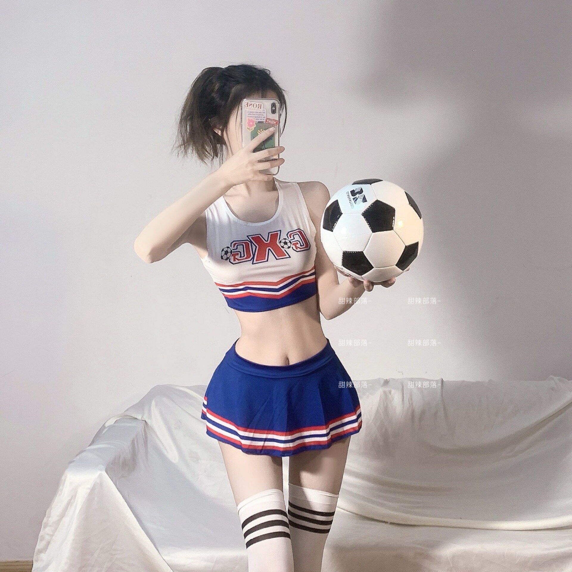 足球宝贝 火辣甜心/超短露脐套装情趣cos服网红拍照主播小胸可爱