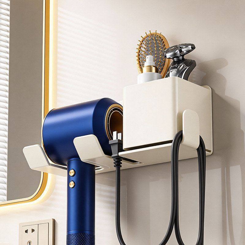 吹风机置物架吸盘免打孔浴室电吹风挂架卫生间多功能收纳壁挂架子,家庭/个人清洁工具,吹风机置物架,淘宝优惠券,粉丝福利购,淘宝优惠卷
