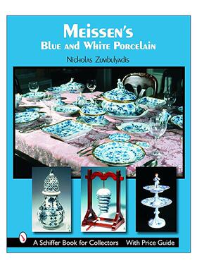 英文原版 Meissen's Blue and White Porcelain 梅森瓷器 皇家盛宴 精装收藏插图指南 Nicholas Zumbulyadis 进口英语原版书籍