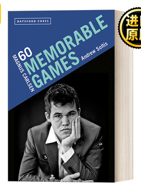 英文原版 Magnus Carlsen 60 Memorable Games 马格努斯·卡尔森的60场棋局 英文版 进口英语原版书籍
