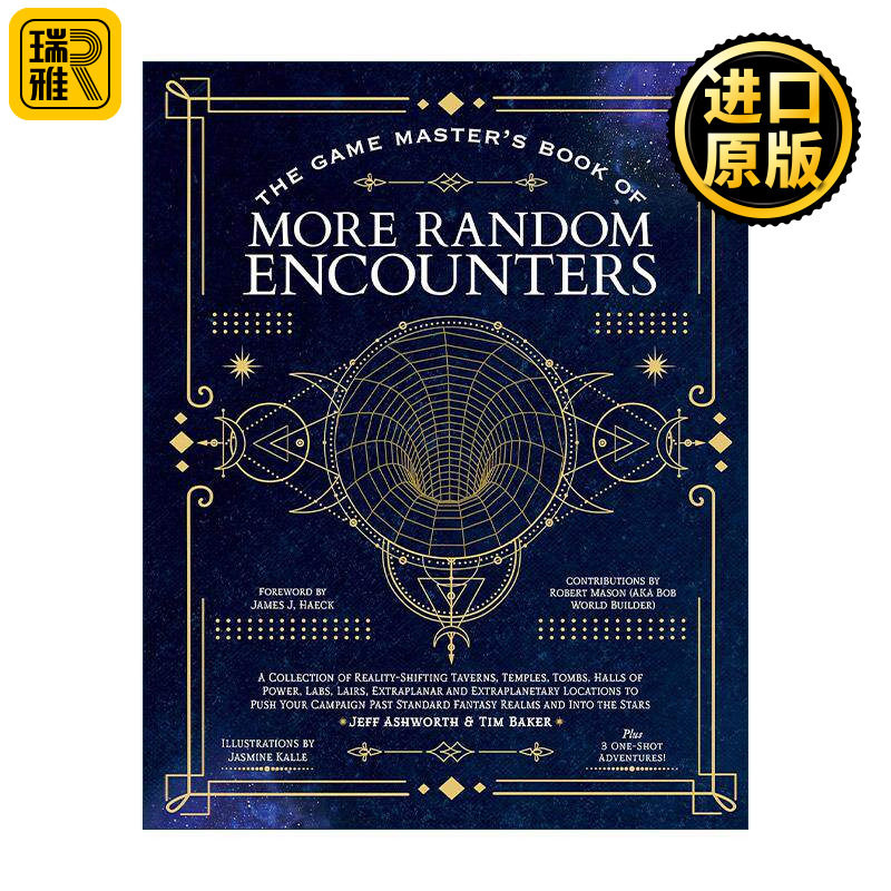英文原版 The Game Master's Book of More Random Encounters 游戏大师 随机冒险续集 带随机NPC生成器 精装 进口英语原版书籍