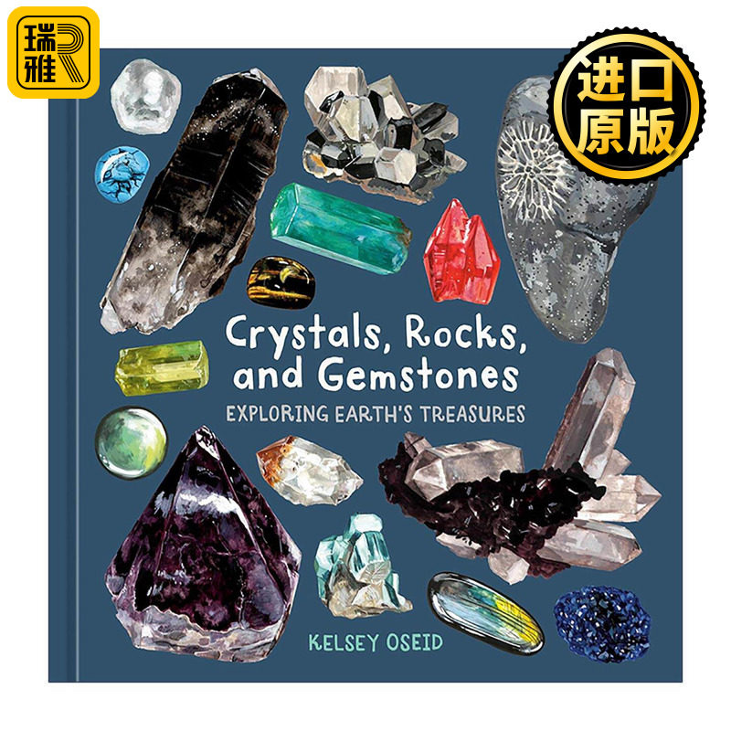 英文原版 Crystals Rocks and Gemstones 水晶 岩石和宝石 探索地球的宝藏 自然科普百科 精装 英文版 进口英语原版书籍