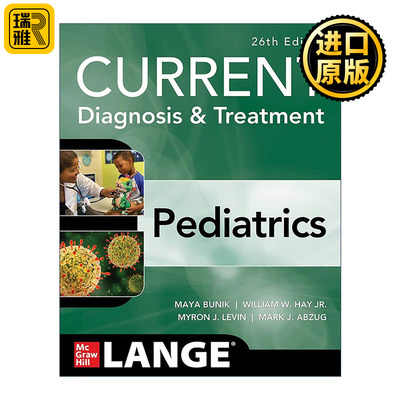 英文原版 Current Diagnosis & Treatment Pediatrics 现代儿科诊断和治疗 第26版 英文版 进口英语原版书籍