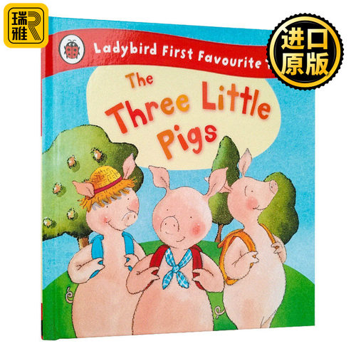 英文原版 The Three Little Pigs Ladybird First Favourite Tales 瓢虫童话故事系列 三只小猪 精装 英文版 进口英语原版书籍