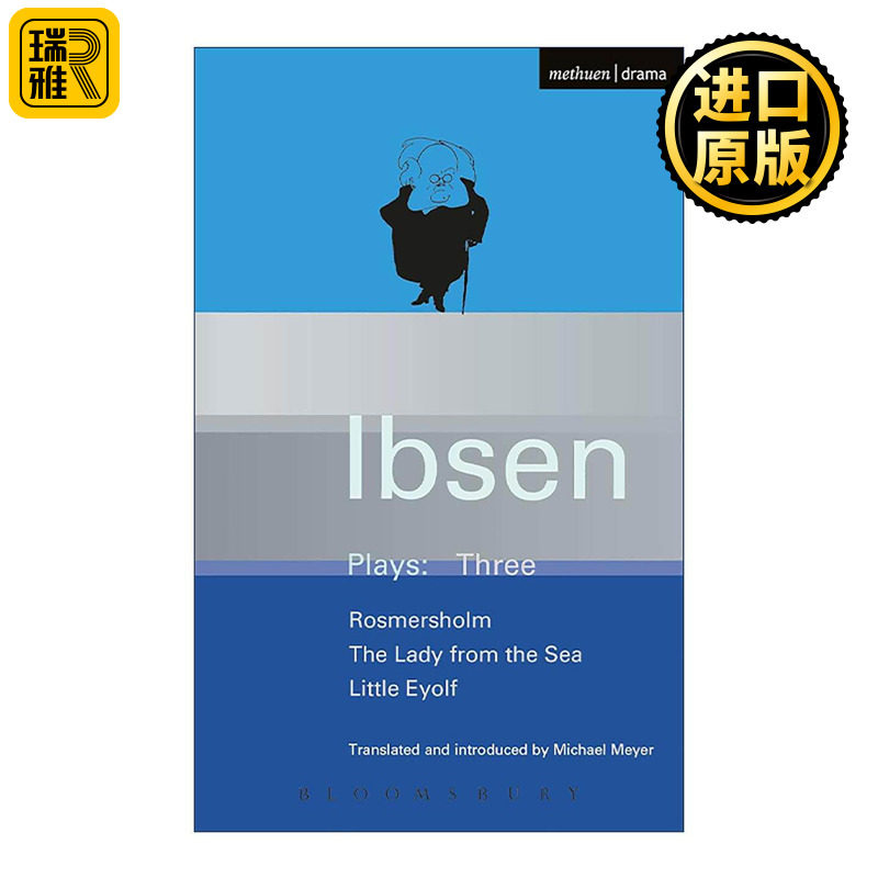 英文原版 Ibsen Plays 3 亨利克·易卜生戏剧集3 罗斯莫庄 小爱约矣 海上夫人 英文版 进口英语原版书籍