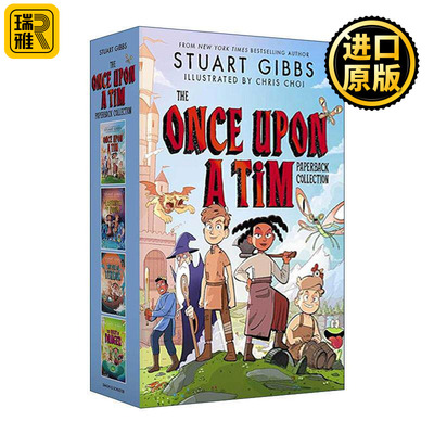 英文原版 The Once Upon a Tim Collection 蒂姆的冒险故事1-4册盒装 间谍学校同作则斯图亚特吉布斯 英文版 进口英语原版书籍