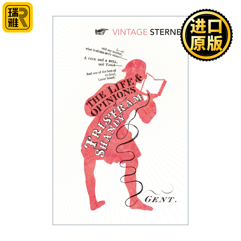 The Life and Opinions of Tristram Shandy, Gentleman 项狄传 劳伦斯·斯特恩 Vintage经典系列 英文原版