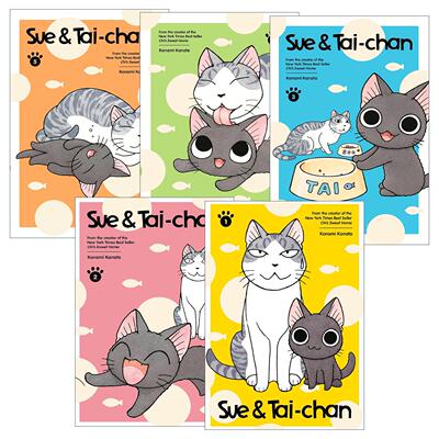 英文原版 Sue & Tai-Chan 苏与太婵系列1-5册 日本幽默漫画 甜甜私房猫作者Konami Kanata湖南彼方新作 英文版 进口英语原版书籍