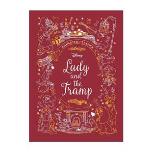 英文原版 Lady and the Tramp 小姐与流浪汉 儿童经典动画电影小说 迪士尼布面典藏精装 英文版 进口英语原版书籍