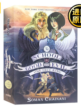 善与恶的学校6 英文原版小说 School for Good and Evil 6 The One True King 善恶魔法学院 青少年科幻读物 章节桥梁书  英语书籍
