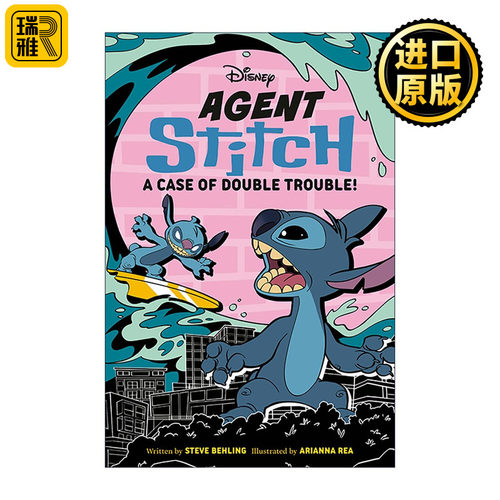 英文原版 Disney Agent Stitch A Case of Double Trouble 探员史迪奇系列4 迪士尼儿童推理小说 星际宝贝史迪仔 Steve Behling