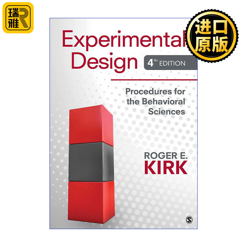 Experimental Design 实验设计 行为科学的设计步骤 精装