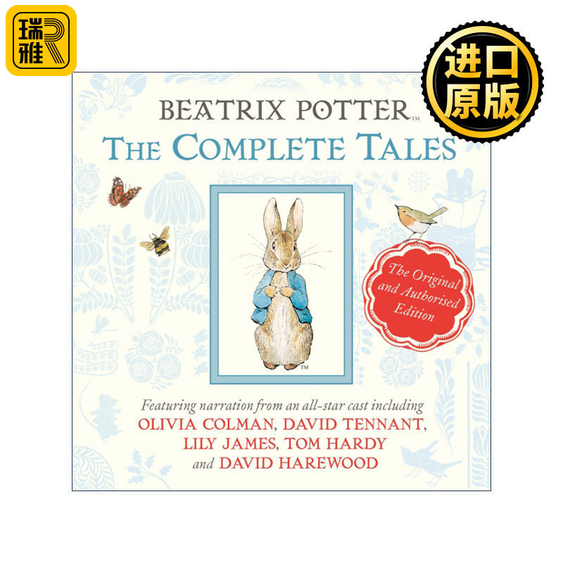英文原版 Beatrix Potter The Complete Tales 彼得兔的故事全集有声书CD 奥利维亚科尔曼 莉莉詹姆斯 英文版 进口英语原版