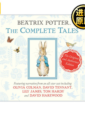 英文原版 Beatrix Potter The Complete Tales 彼得兔的故事全集有声书CD 奥利维亚科尔曼 莉莉詹姆斯 英文版 进口英语原版
