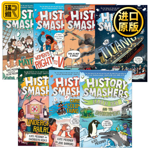 英文原版 History Smashers 历史粉碎机系列7册 儿童科普百科 Kate Messner 英文版 进口英语原版书籍