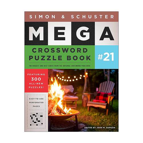 英文原版 Simon & Schuster Mega Crossword Puzzle Book #21 西蒙与舒斯特 超级纵横字谜集21 英文版 进口英语原版书籍