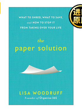 The Paper Solution 纸的解决方案 文件整理指南 办公技巧 Lisa Woodruff