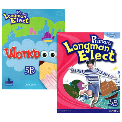 Pearson Primary Longman Elect 5B 培生香港朗文小学英语教材5b全套 英文原版  学生用书+练习册2本 英文版进口英语书籍