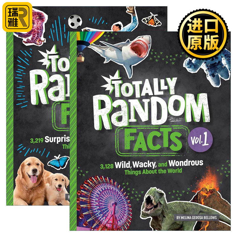 英文原版 Totally Random Facts 完全随机的事实2册 儿童精装科普百科 Melina Gerosa Bellows 英文版 进口英语原版书籍