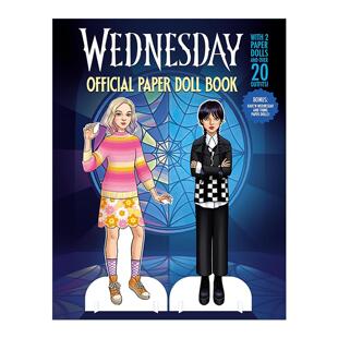 英文版 书籍 Paper 纸娃娃书 美剧改编故事 星期三 Official Doll 进口英语原版 英文原版 儿童绘本 Wednesday