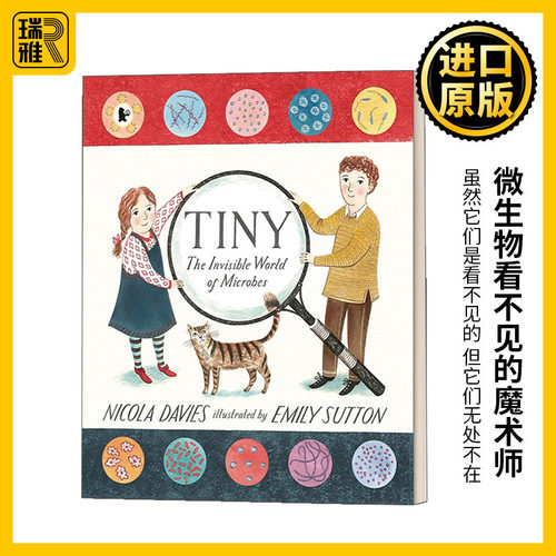 英文原版绘本 Tiny The Invisible World of Microbes 微生物看不见的魔术师 英文版 Nicola Davies 进口英语原版书籍
