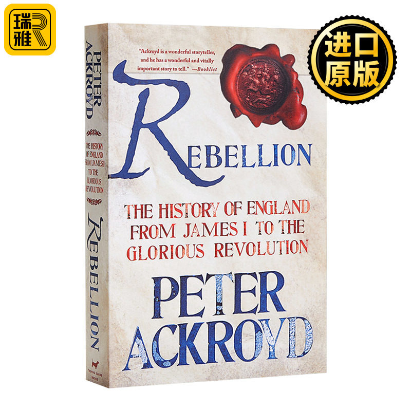 英国历史3 内战 英文原版 Rebellion The History Of England From James I To The Glorious Revolution 英国王室 进口英语书籍