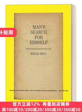 英文原版 Man's Search for Himself 人的自我寻求 罗洛·梅 美国存在心理学家和人本主义心理学家。 英文版 进口英语原版书籍