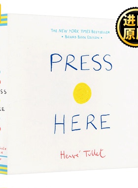 Press Here 点点点 迷你纸板书 绘本 亲子互动 纽约时报畅销书 启蒙艺术认知绘本 Herve Tullet