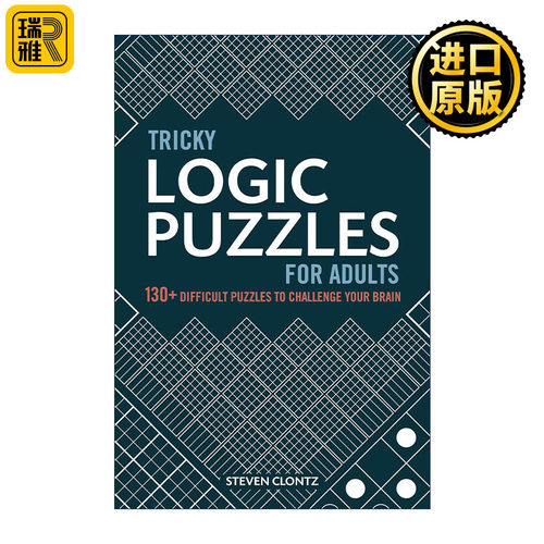 英文原版 Tricky Logic Puzzles for Adults 棘手的成年人逻辑谜题 130多个难题挑战你的大脑 数独 珍珠 英文版 进口英语原版书籍