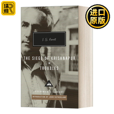 英文原版小说 Troubles / The Seige of Krishnapur  J.G.法雷尔 麻烦 克里希纳普围城 Everyman精装版 英文版 进口英语原版书籍