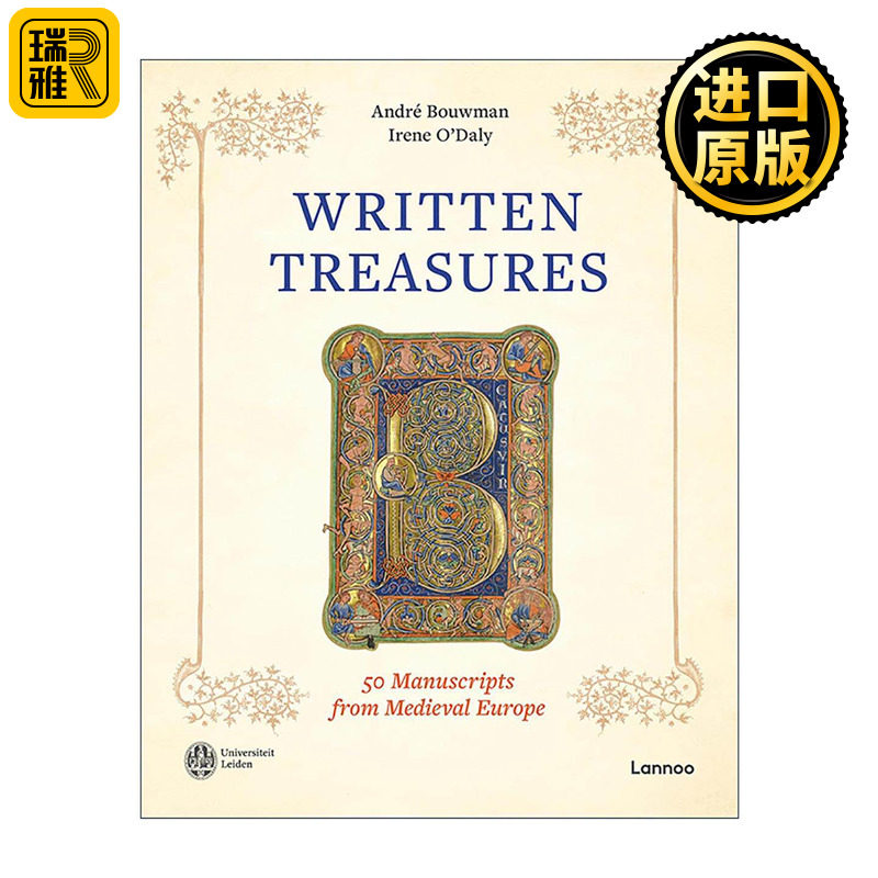 英文原版 Written Treasures 50 Manuscripts from Medieval Europe 文字珍宝 来自中世纪欧洲的50份手稿 人类手稿文明史 精装