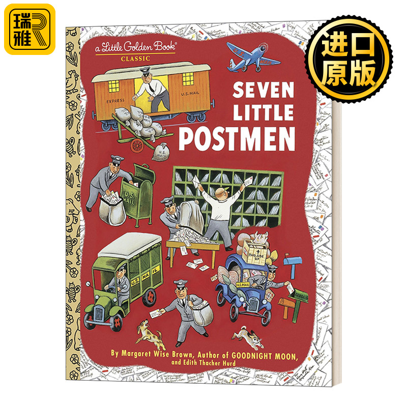 英文原版 Seven Little Postmen A Little Golden Book 七个小邮差 兰登书屋精装小金书 英文版Margaret Wise Brown进口英语原版书