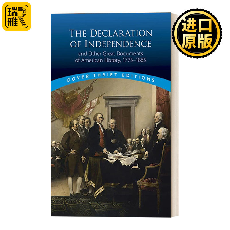 英文原版 The Declaration of Independence and Other Great Documents of American History 1775-1865 独立宣言和美国历史文献