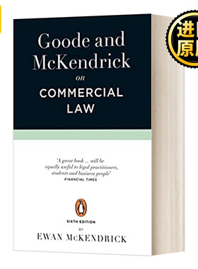 古德论商法 第6版 英文原版 Goode and McKendrick on Commercial Law 英文版 Ewan McKendrick 进口英语原版书籍