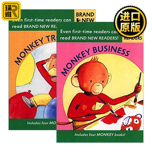 儿童绘本 Brand Monkey猴子系列2册 Readers Candlewick分级读物 New