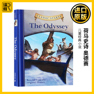 Classic 儿童经典 英文原版 The 奥德赛 开始读经典 Starts Odyssey 进口原版 荷马史诗 全英文版 Homer 小说 精装 英语书籍