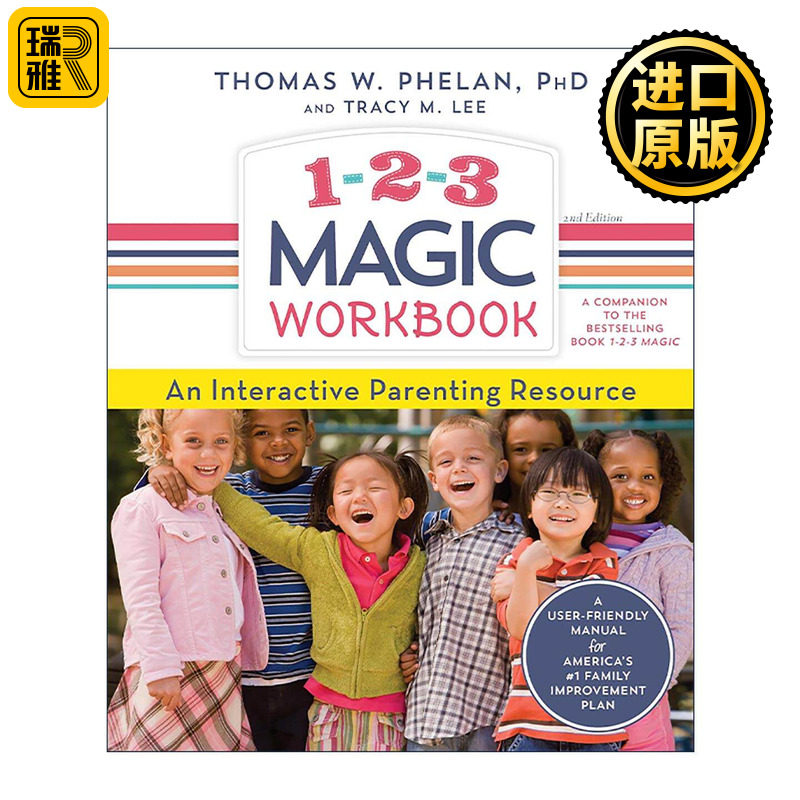 英文原版 1-2-3 Magic Workbook 交互式育儿指南手册 国际知名儿童纪律与注意力缺陷障碍专家Thomas Phelan 进口英语原版书籍