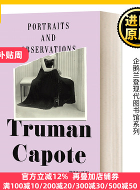 Portraits and Observations  Truman Capote  肖像与观察 英文原版 精装
