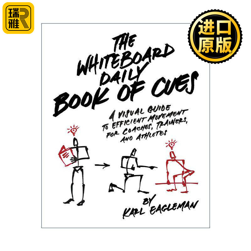英文原版 The Whiteboard Daily Book of Cues 每日白板训练计划书 为教练 训练员和运动员提供有效锻炼的视觉指南 Karl Eagleman