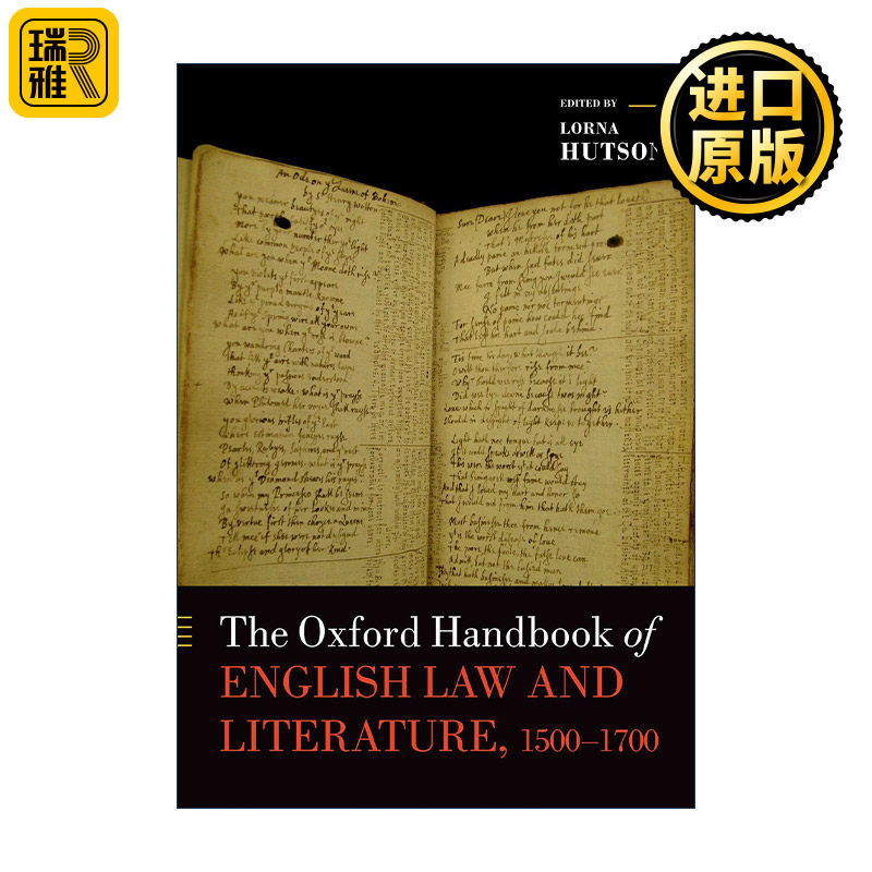 英文原版 The Oxford Handbook of English Law and Literature 1500-1700 牛津十六至十八世纪英国法律与文学手册 进口英语书籍