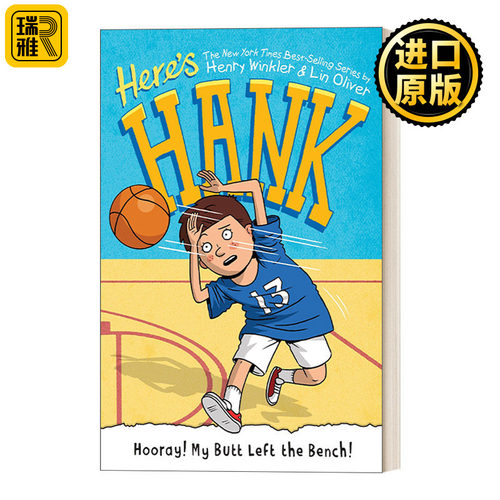 英文原版 Hooray My Butt Left the Bench Here's Hank 10这是汉克系列10 6-8岁儿童成长主题章节桥梁故事书阅读障碍Scott Garrett