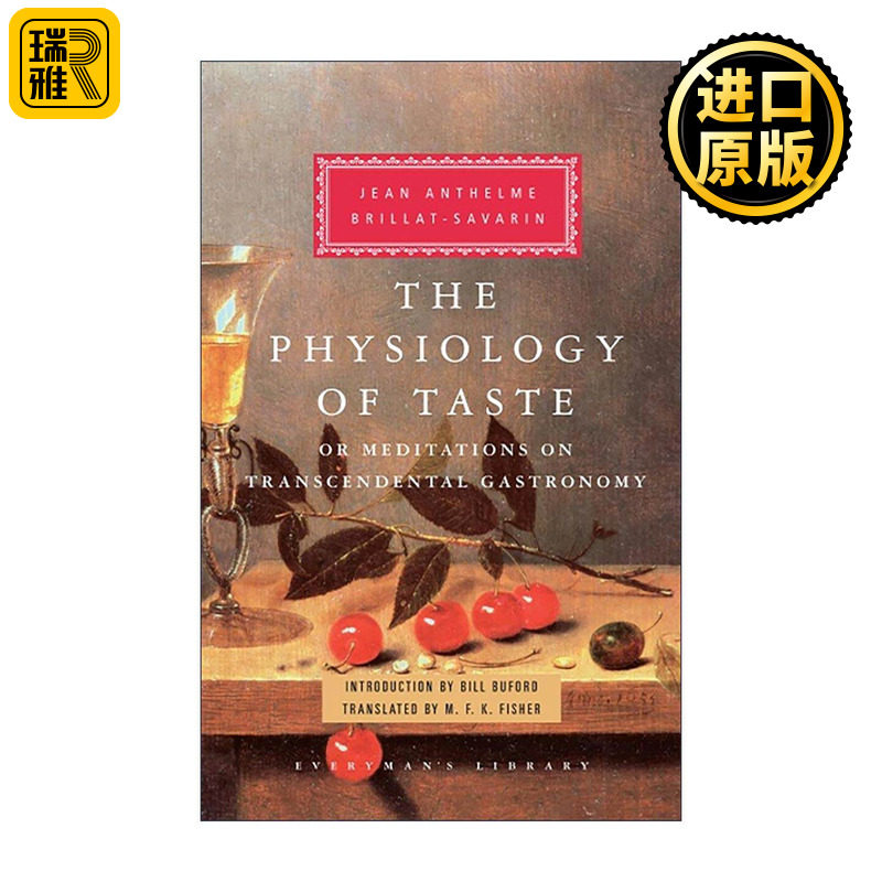 英文原版 Physiology of Taste 厨房里的哲学家 布里亚?萨瓦兰 Everyman精装收藏版 英文版 进口英语原版书籍