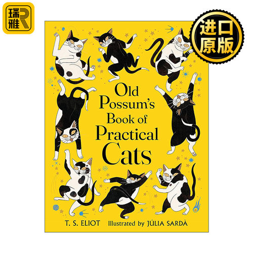 Old Possum's Book of Practical Cats 老负鼠的实用猫经 怪猫故事集 精装 TS艾略特 韦伯音乐剧猫原著儿童诗歌集