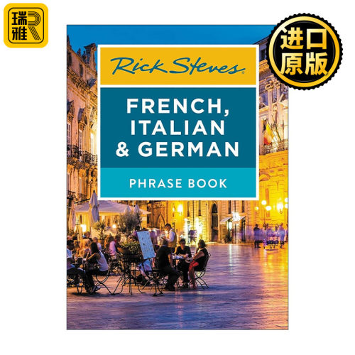 英文原版 Rick Steves French Italian & German Phrase Book 法语 意大利语 德语短语书 旅游指南 旅游专家史蒂夫里奇 英文版
