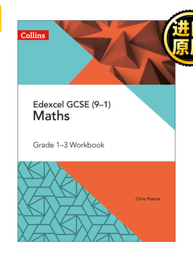 正版 Collins Edexcel GCSE Maths Grade 13 Workbook 英文原版 进口英语书籍