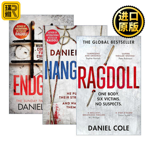 英文原版 A Ragdoll系列3册 侦探推理悬疑小说 丹尼尔?科尔 Daniel Cole 英文版 进口英语原版书籍