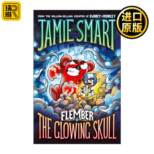 英文原版 Flember 3 The Glowing Skull 弗莱姆伯3 发光的头骨 Jamie Smart儿童插画章节故事书 英文版 进口英语原版书籍